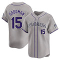 Pouc C.Rockies #15 Hunter Goodman Player Gray Limited Home Stitched Jerseys