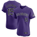 Pouc C.Rockies #15 Hunter Goodman Player Purple Limited Elite Home Stitched Jerseys