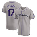 Pouc C.Rockies #17 Todd Helton Player Gray Limited Elite Home Stitched Jerseys