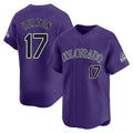 Pouc C.Rockies #17 Todd Helton Player Purple Limited Home Stitched Jerseys