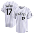 Pouc C.Rockies #17 Todd Helton Player White Limited Home Stitched Jerseys