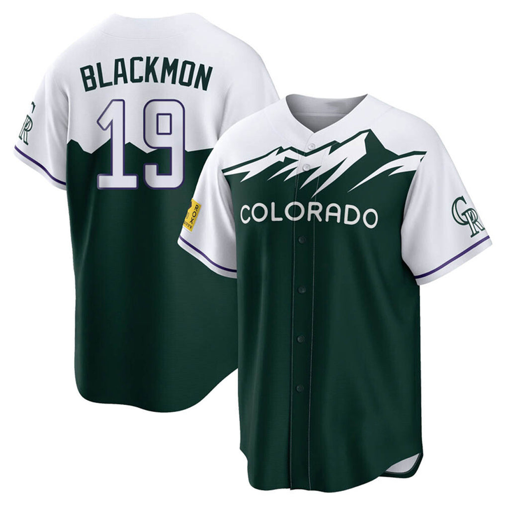 Pouc C.Rockies #19 Charlie Blackmon Player Green City Connect Home Game Stitched Jerseys
