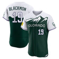 Pouc C.Rockies #19 Charlie Blackmon Player Green City Connect Limited Elite Home Stitched Jerseys