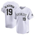Pouc C.Rockies #19 Charlie Blackmon Player White Limited Home Stitched Jerseys