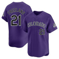 Pouc C.Rockies #21 Kyle Freeland Player Purple Limited Home Stitched Jerseys