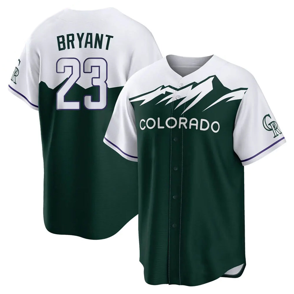 Pouc C.Rockies #23 Kris Bryant Player Green City Connect Home Game Stitched Jerseys