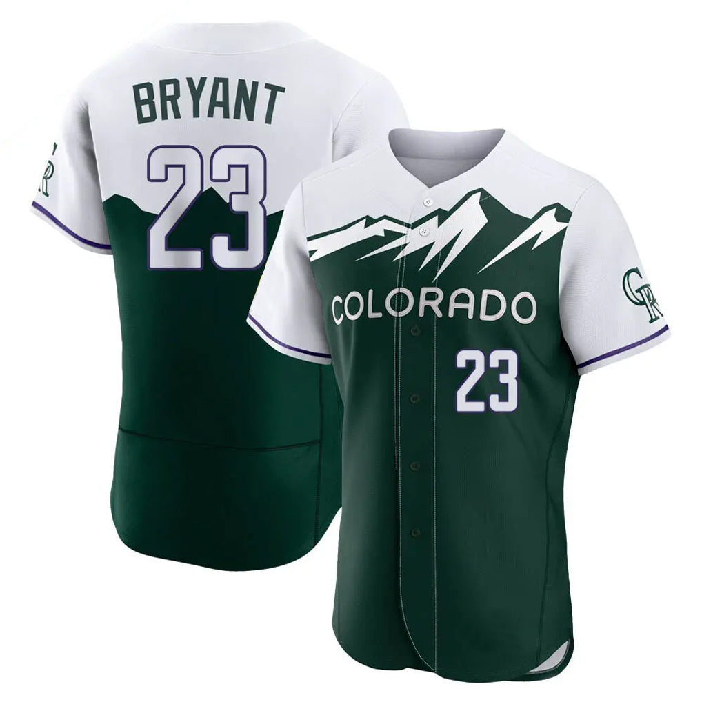 Pouc C.Rockies #23 Kris Bryant Player Green City Connect Limited Elite Home Stitched Jerseys