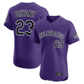 Pouc C.Rockies #23 Kris Bryant Player Purple Limited Elite Home Stitched Jerseys