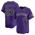 Pouc C.Rockies #23 Kris Bryant Player Purple Limited Home Stitched Jerseys