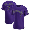 Pouc C.Rockies #7 Matt Holliday Player Purple Limited Elite Home Stitched Jerseys