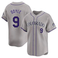 Pouc C.Rockies #9 Brenton Doyle Player Gray Limited Home Stitched Jerseys