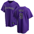 Pouc C.Rockies #9 Brenton Doyle Player Purple Game Home Stitched Jerseys