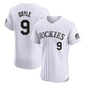 Pouc C.Rockies #9 Brenton Doyle Player White Limited Elite Home Stitched Jerseys