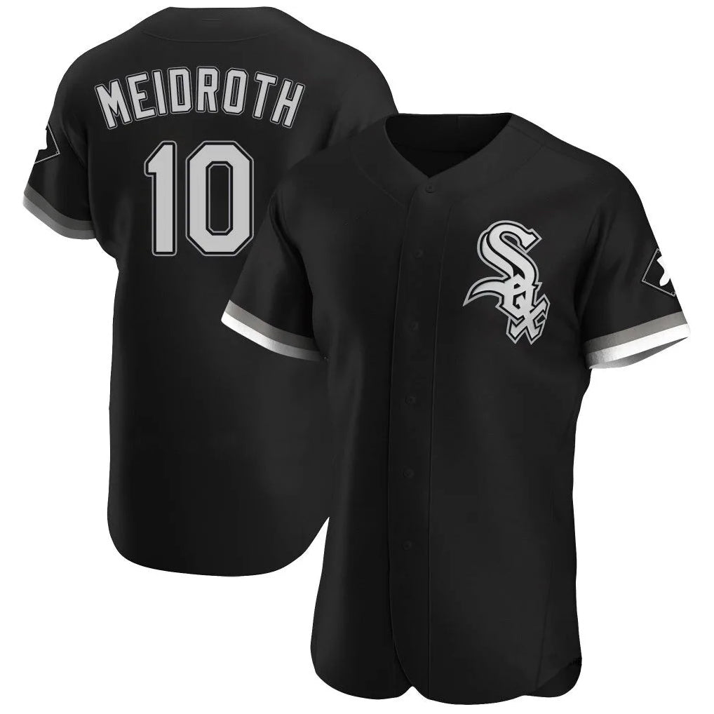 Pouc C.White Sox #10 Chase Meidroth Player Black Limited Elite Home Stitched Jerseys