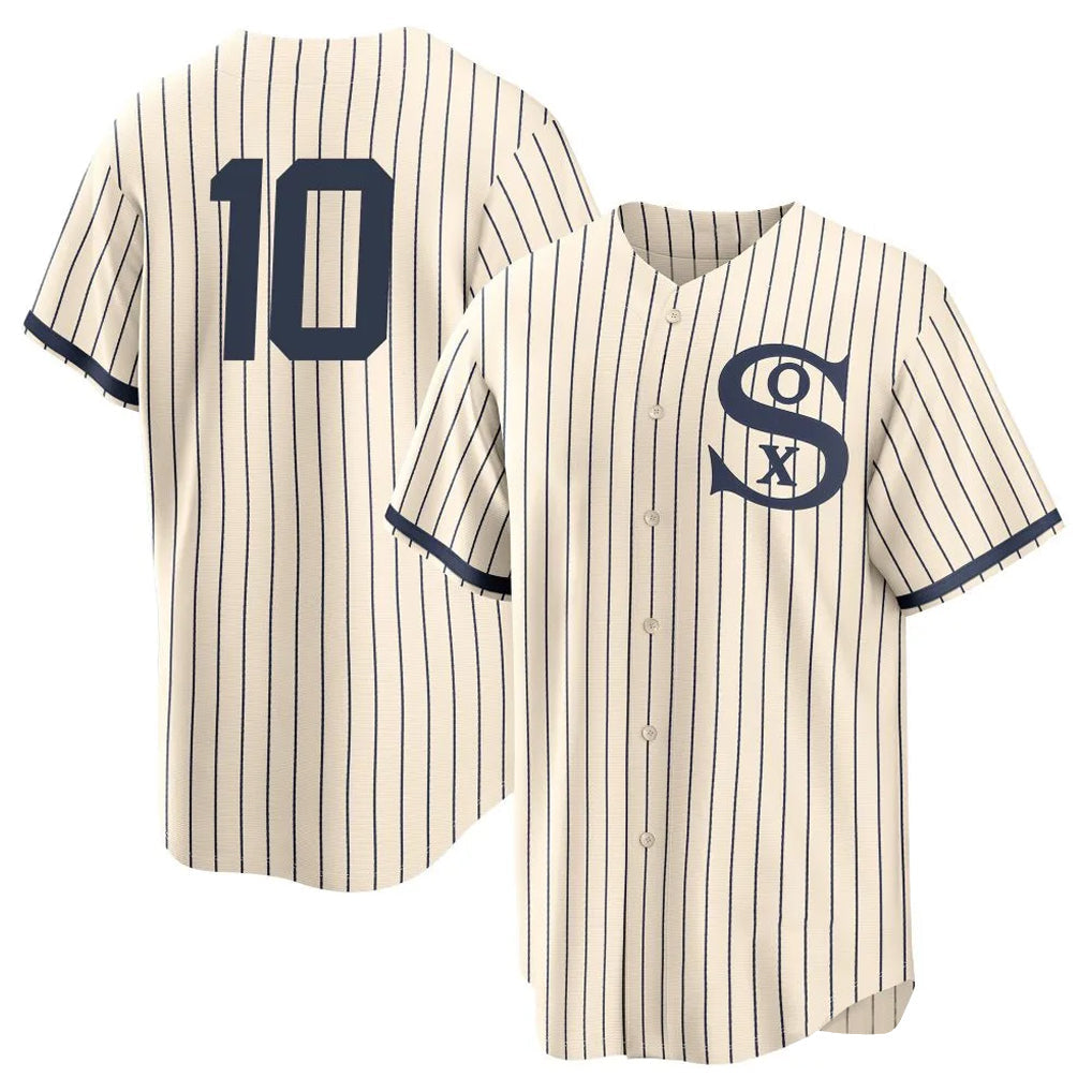 Pouc C.White Sox #10 Chase Meidroth Player Cream Field of Dreams Home Game Stitched Jerseys
