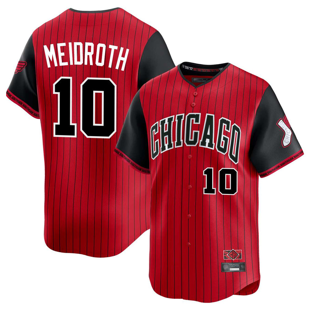Pouc C.White Sox #10 Chase Meidroth Player Red City Connect Limited Home Stitched Jerseys