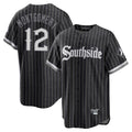 Pouc C.White Sox #12 Colson Montgomery Player Black City Connect Home Game Stitched Jerseys