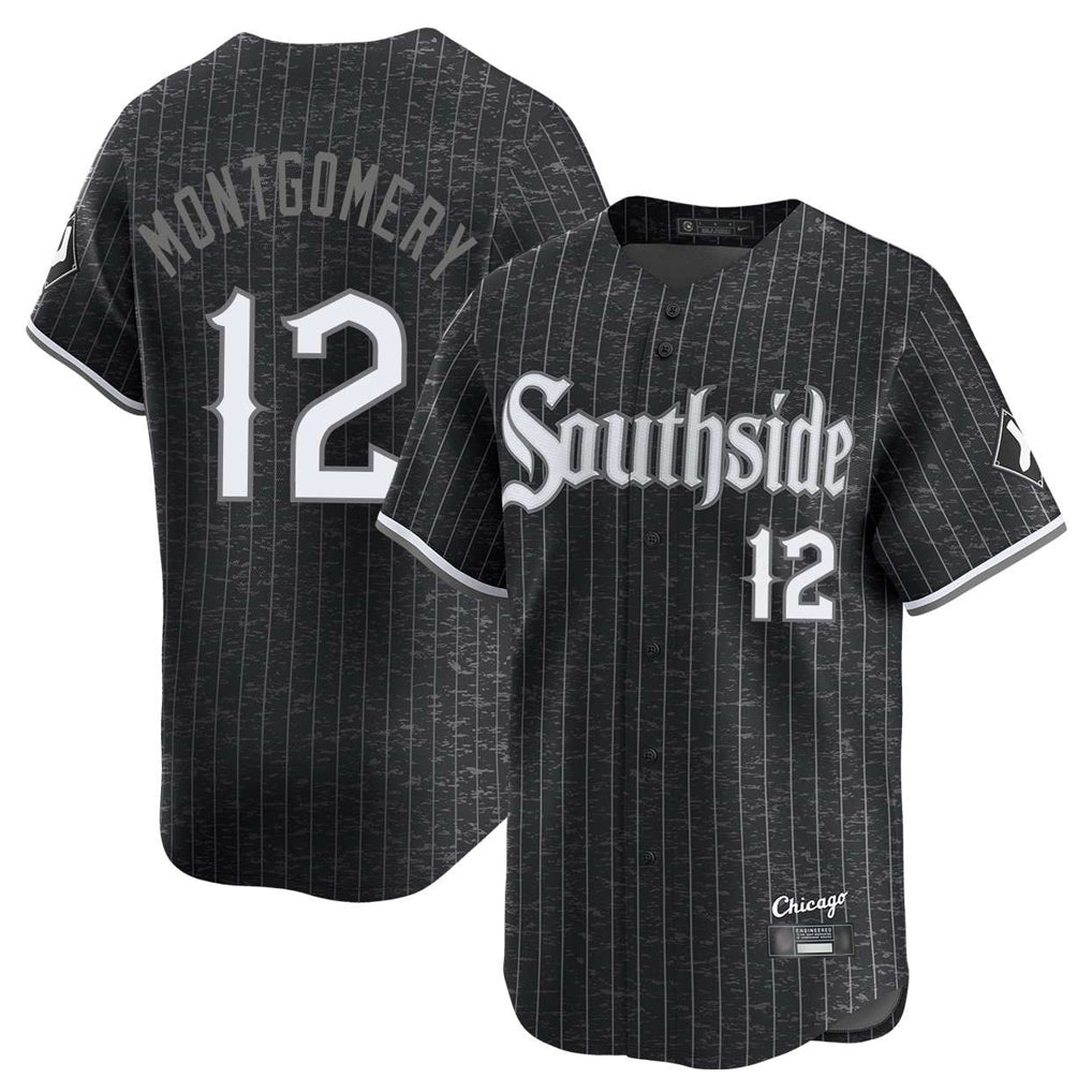 Pouc C.White Sox #12 Colson Montgomery Player Black City Connect Limited Home Stitched Jerseys