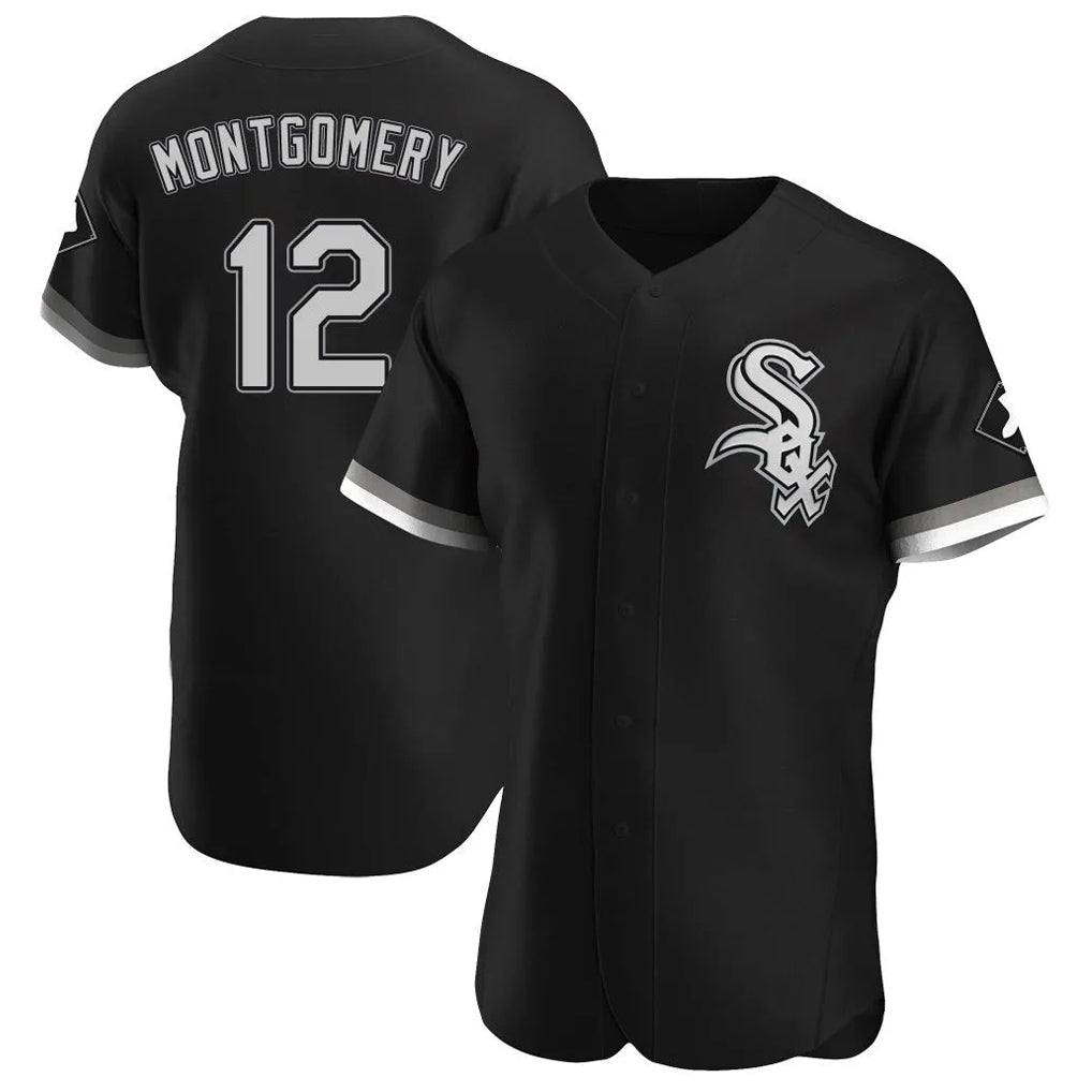 Pouc C.White Sox #12 Colson Montgomery Player Black Limited Elite Home Stitched Jerseys