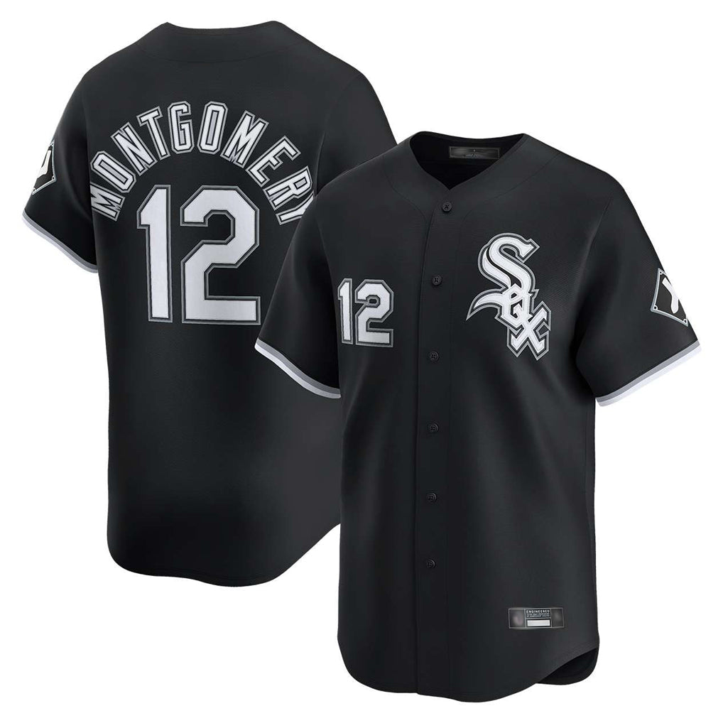 Pouc C.White Sox #12 Colson Montgomery Player Black Limited Home Stitched Jerseys
