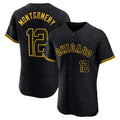 Pouc C.White Sox #12 Colson Montgomery Player Black Snake Skin City Limited Elite Home Stitched Jerseys