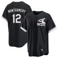Pouc C.White Sox #12 Colson Montgomery Player Black Spring Training Game Stitched Jerseys