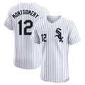 Pouc C.White Sox #12 Colson Montgomery Player White Stripe Limited Elite Home Stitched Jerseys