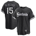 Pouc C.White Sox #15 Sean Newcomb Player Black City Connect Home Game Stitched Jerseys