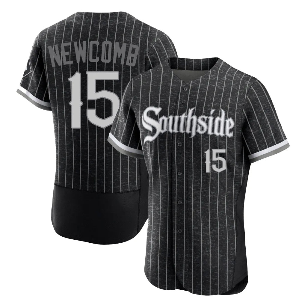 Pouc C.White Sox #15 Sean Newcomb Player Black City Connect Limited Elite Home Stitched Jerseys