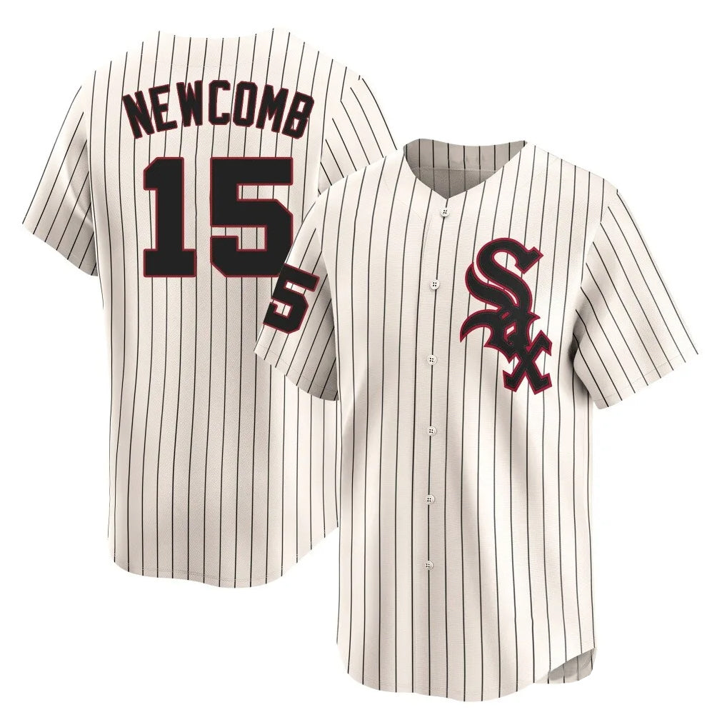 Pouc C.White Sox #15 Sean Newcomb Player Cream Cooperstown Collection Limited Home Stitched Jerseys