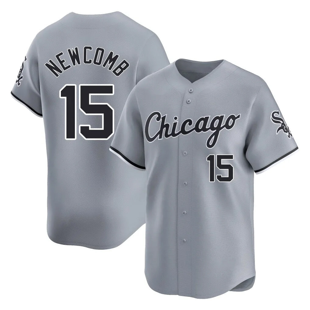 Pouc C.White Sox #15 Sean Newcomb Player Gray Road Limited Home Stitched Jerseys