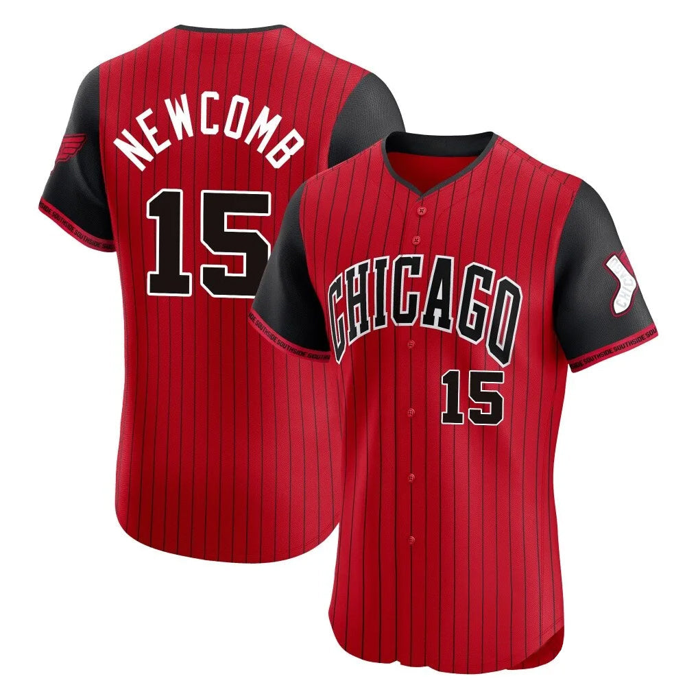 Pouc C.White Sox #15 Sean Newcomb Player Red City Connect Limited Elite Home Stitched Jerseys