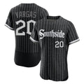 Pouc C.White Sox #20 Miguel Vargas Player Black City Connect Limited Elite Home Stitched Jerseys