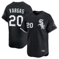 Pouc C.White Sox #20 Miguel Vargas Player Black Limited Home Stitched Jerseys