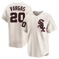 Pouc C.White Sox #20 Miguel Vargas Player Cream Cooperstown Collection Limited Home Stitched Jerseys