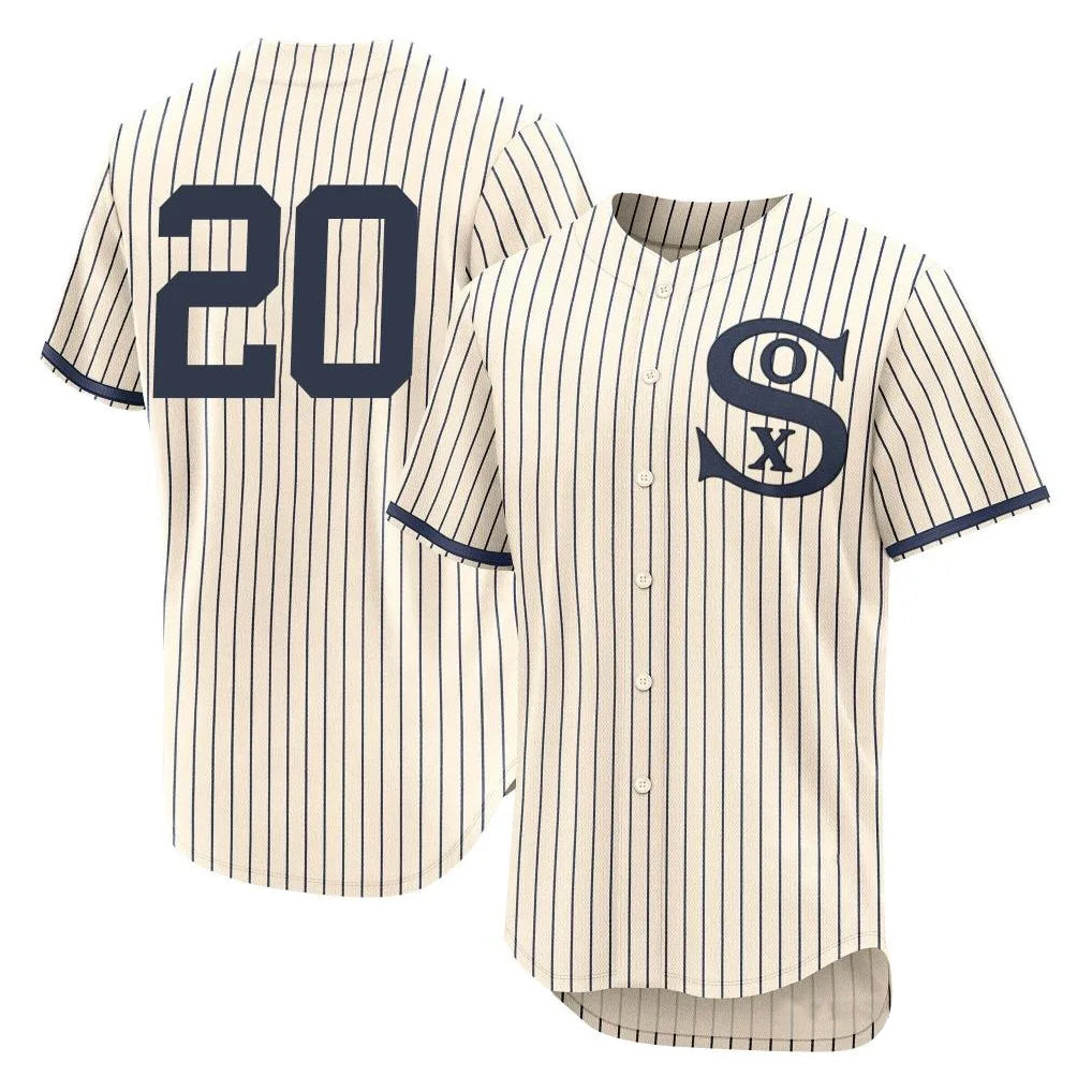 Pouc C.White Sox #20 Miguel Vargas Player Cream Field of Dreams Limited Elite Home Stitched Jerseys
