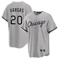 Pouc C.White Sox #20 Miguel Vargas Player Gray Home Game Stitched Jerseys