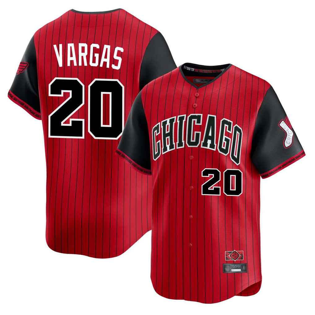 Pouc C.White Sox #20 Miguel Vargas Player Red City Connect Limited Home Stitched Jerseys