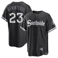 Pouc C.White Sox #23 Andrew Benintendi Player Black City Connect Home Game Stitched Jerseys