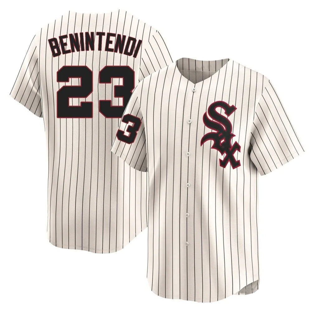 Pouc C.White Sox #23 Andrew Benintendi Player Cream Cooperstown Collection Limited Home Stitched Jerseys