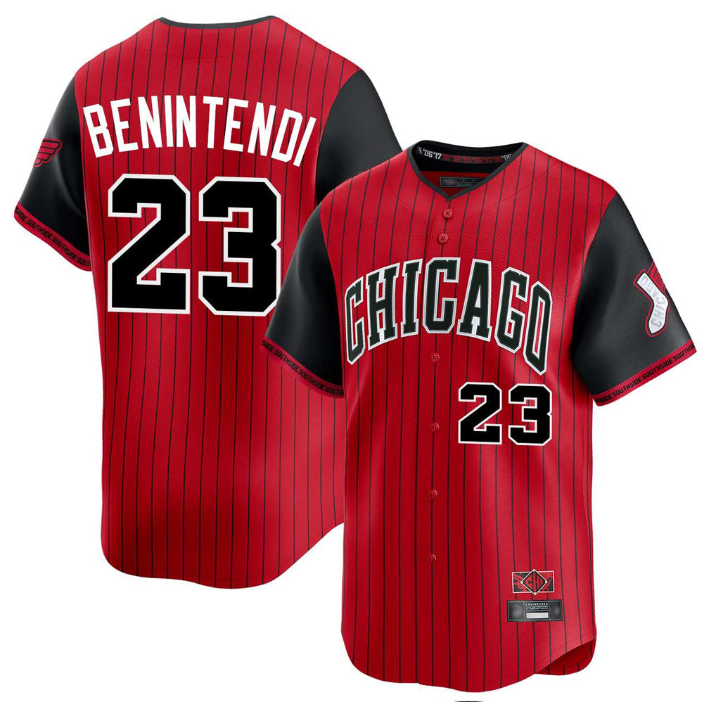 Pouc C.White Sox #23 Andrew Benintendi Player Red City Connect Limited Home Stitched Jerseys