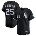 Pouc C.White Sox #25 Andrew Vaughn Player Black Limited Home Stitched Jerseys