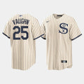 Pouc C.White Sox #25 Andrew Vaughn Player Cream Field of Dreams Home Game Stitched Jerseys