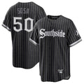 Pouc C.White Sox #50 Lenyn Sosa Player Black City Connect Home Game Stitched Jerseys
