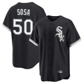 Pouc C.White Sox #50 Lenyn Sosa Player Black Home Game Stitched Jerseys