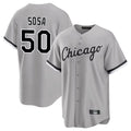 Pouc C.White Sox #50 Lenyn Sosa Player Gray Home Game Stitched Jerseys