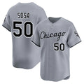 Pouc C.White Sox #50 Lenyn Sosa Player Gray Road Limited Home Stitched Jerseys