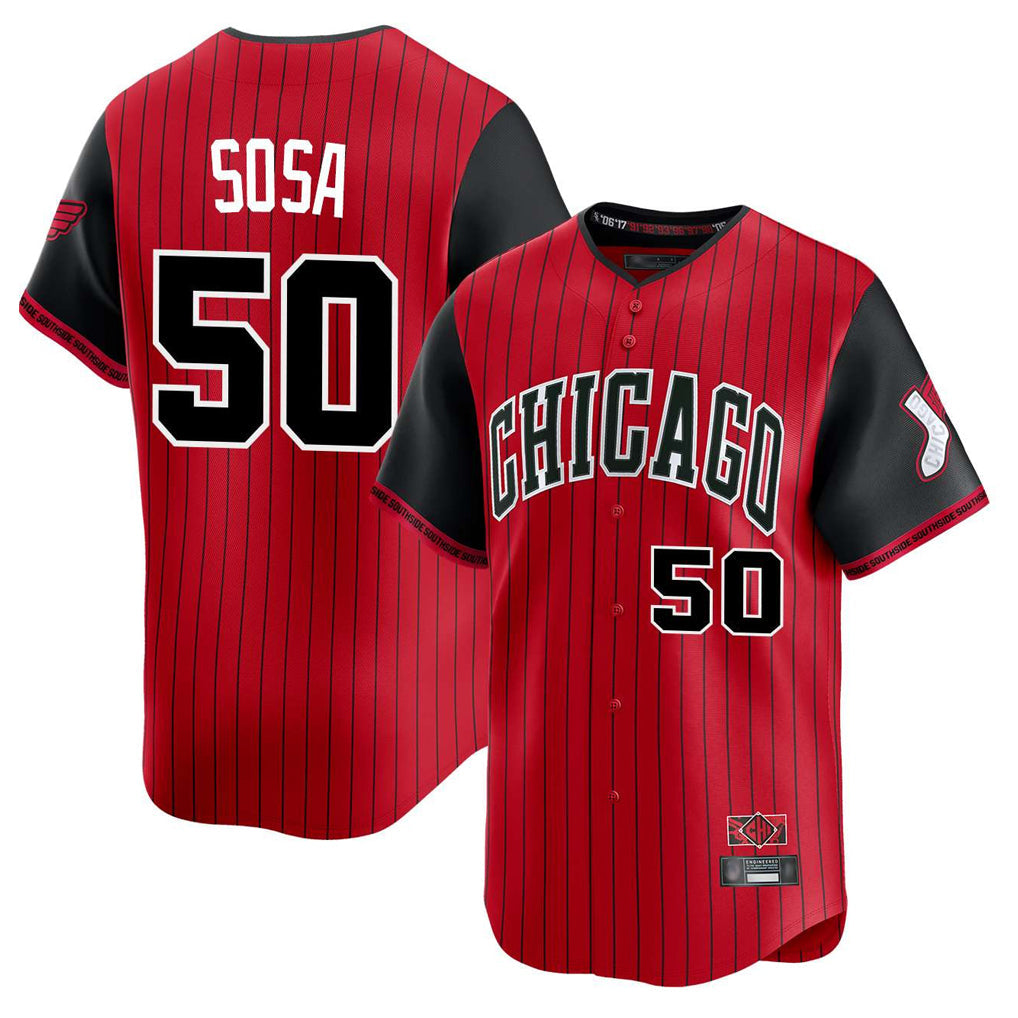 Pouc C.White Sox #50 Lenyn Sosa Player Red City Connect Limited Home Stitched Jerseys