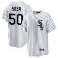 Pouc C.White Sox #50 Lenyn Sosa Player White Stripe Home Game Stitched Jerseys