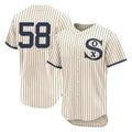 Pouc C.White Sox #58 Seranthony Dom¡§anguez Player Cream Field of Dreams Limited Elite Home Stitched Jerseys